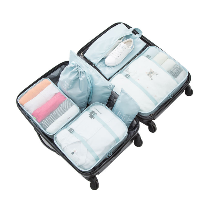 Factory direct sales of seven-piece travel storage bags, business trip luggage, clothes organization bags, and clothing sorting and storage bags Item Picture