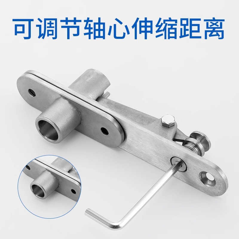 Buffer floor hinge hydraulic 360 rotating shaft silent adjustable heavy-duty wooden door invisible door automatic rebound rotating shaft Specification drawing