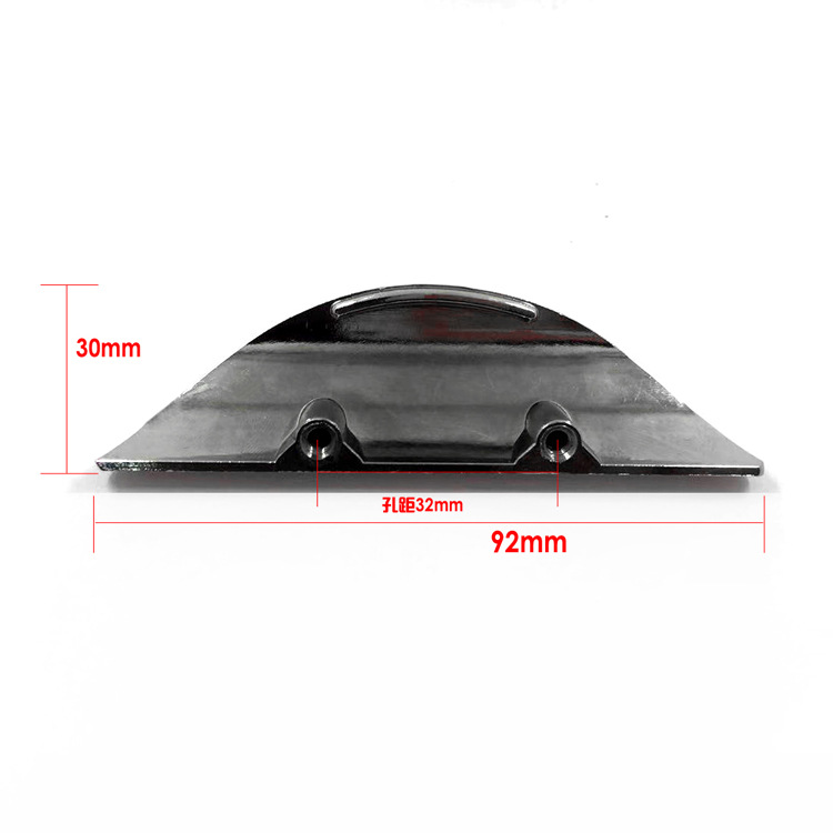 Factory direct sale special offer product: zinc alloy half-moon-shaped white chrome drawer handle, modern and simple style drawer handle full figure