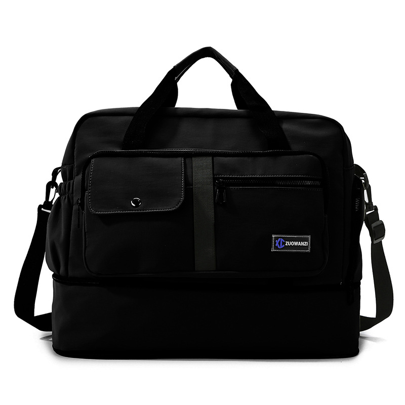 New short-distance carry-on luggage bag for men, lightweight and large-capacity expandable business trip boarding bag, sports and fitness bag Item Picture