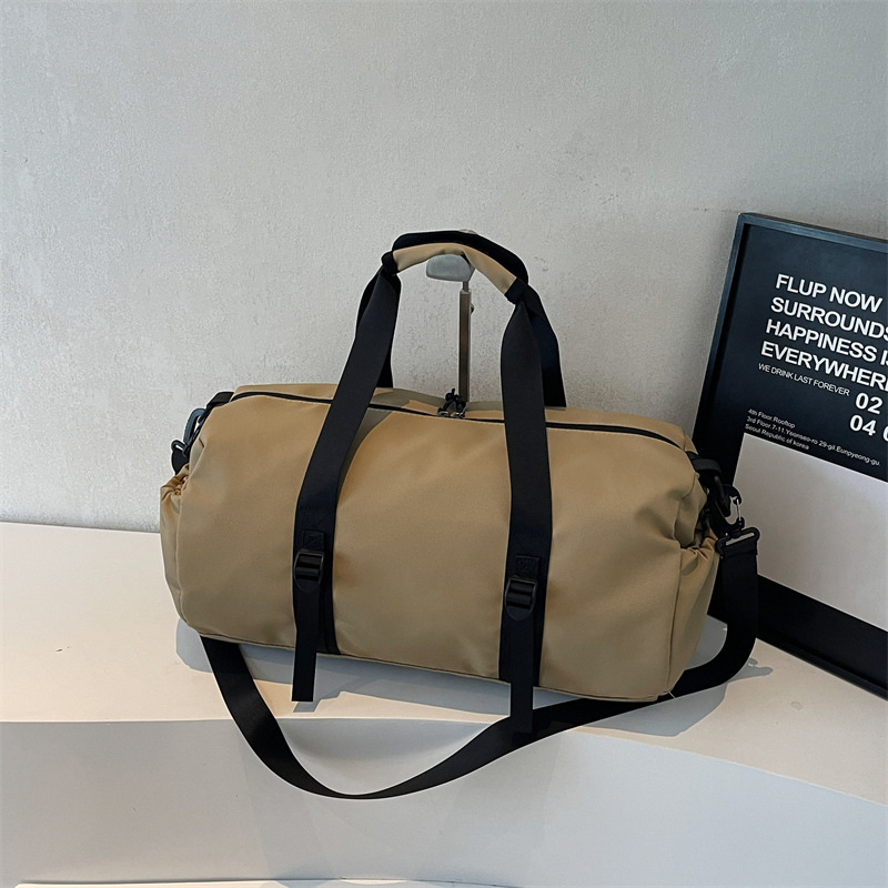 New cross-border large-capacity travel bag, lightweight sports and fitness hand-held luggage bag, business trip storage single-shoulder crossbody bag Specification drawing