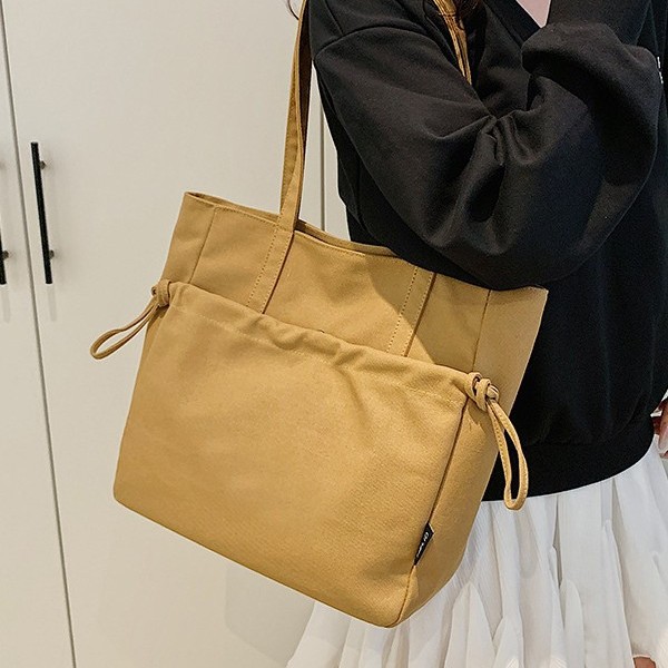 Tote Bag Autumn New large-capacity women's bag, simple and versatile for college students, commuting nylon women's single-shoulder bag Specification drawing