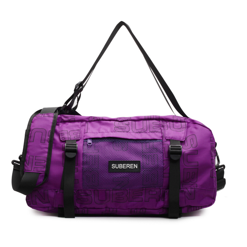 Fashionable printed large-capacity business trip luggage bag, Korean-style cool sports and fitness bag, storage bag for men and women traveling Item Picture