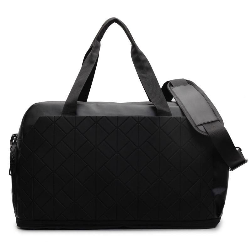 Korean version laser personalized travel bag, large-capacity dry and wet separation sports and fitness bag, unisex short-distance luggage bag Item Picture