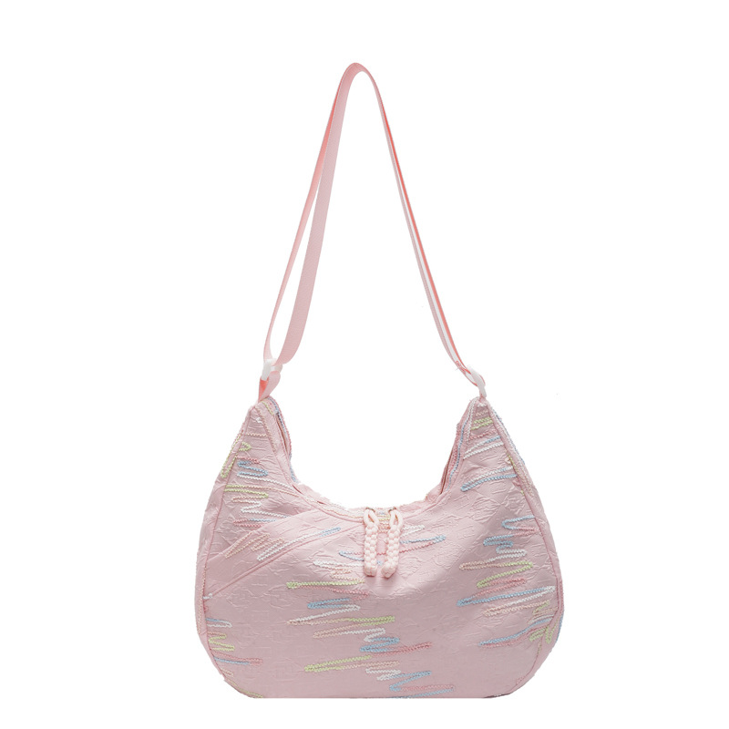 The 2025 new Jiaozo-wrapped women's casual and versatile Instagram niche single-shoulder bag is fresh, fashionable and stylish crossbody bag Item Picture