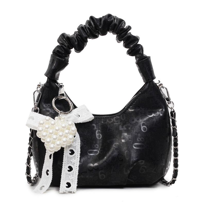 Super popular pleated handbag 2025 new style, versatile chain bag, stylish crossbody bag, fashionable shoulder bag, stylish women's bag Item Picture