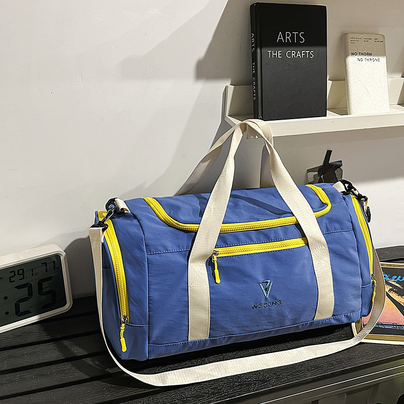 Fitness bags, dry and wet separation training exercise bags, hand luggage bags, short travel bags, large-capacity swimming and leisure bags full figure