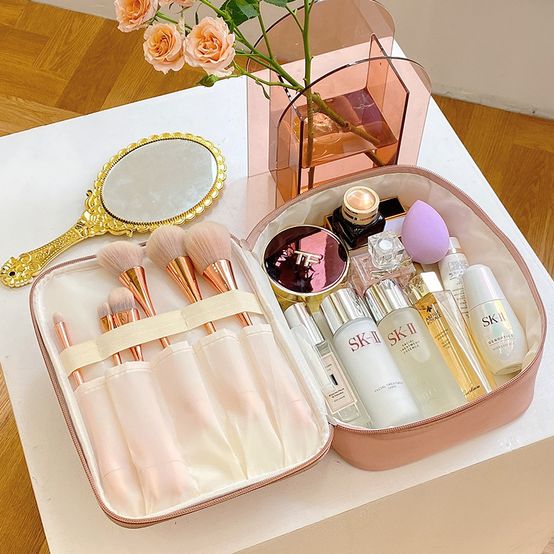 Ins-style cute makeup bag, Japanese-style student storage bag, portable large-capacity multi-functional toiletries details Picture
