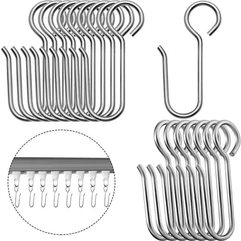 Cross-border consignment of curved rail, flexible rail accessories: S-hook - curved rail pulley - top mounting - side mounting - alligator clip full figure
