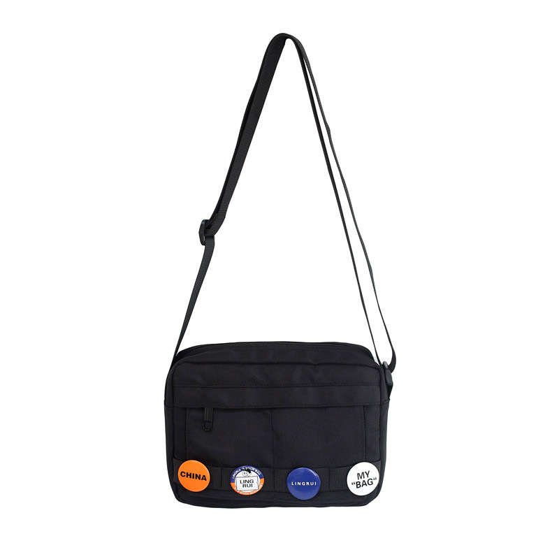 Crossbody bag for men, Japanese and Korean Instagram trendy brand small backpack, sports and leisure functional messenger bag, mobile phone bag, student single-shoulder bag Item Picture