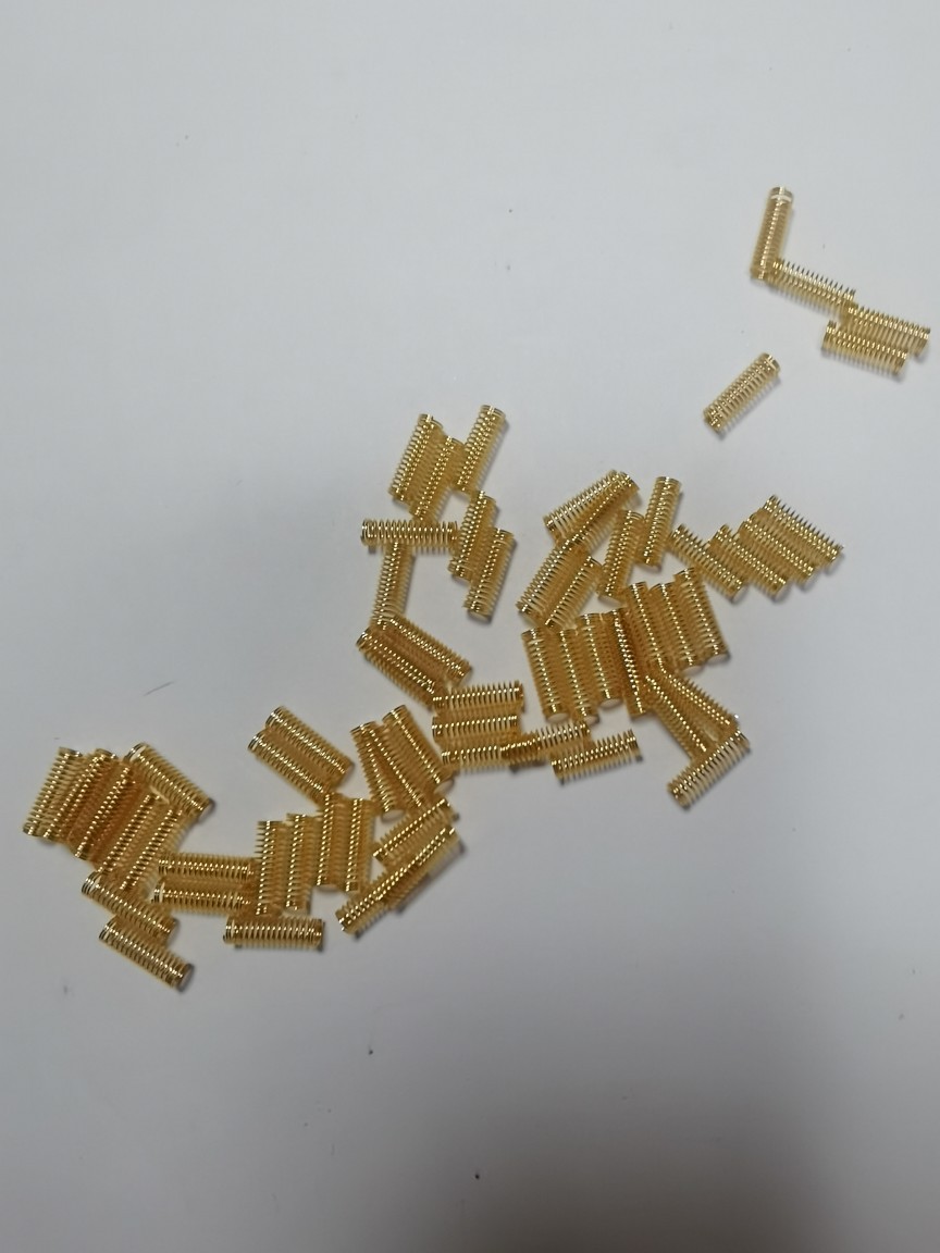 The manufacturer specializes in the production of various gold-plated and silver-plated precision splicing and disassembling spring antenna spring pieces full figure
