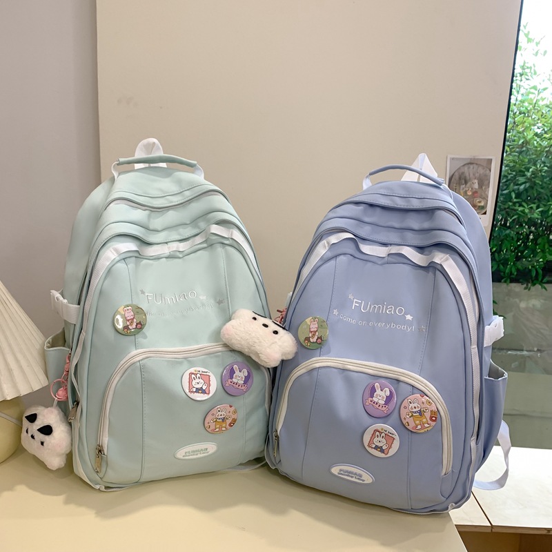 Cross-border Japanese-style schoolbag for female high school students, with a unique design sense, large capacity and high appearance level. Korean-style schoolbag for junior high school students details Picture