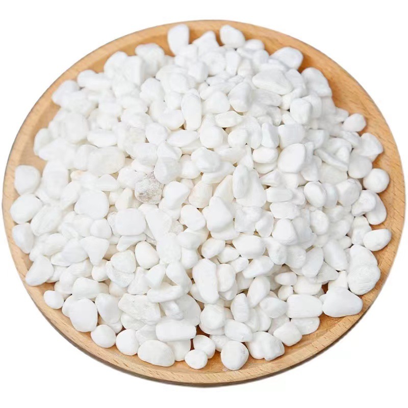 40 jin of natural washed white and black pebbles, gravel, courtyard garden landscape, potted plant, garden decoration, and ground covering Item Picture