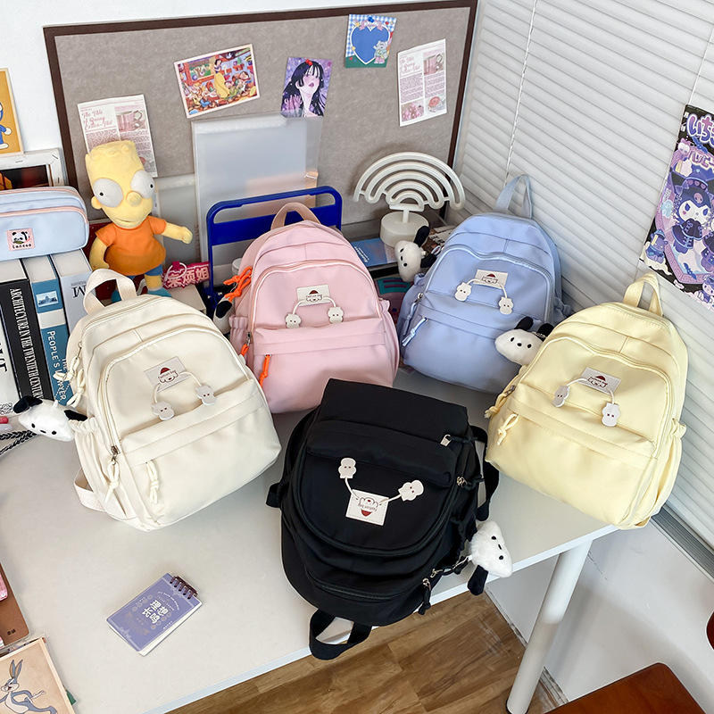 Cross-border Japanese-style niche and cute backpacks, high-appearance-level casual backpacks, lightweight schoolbags for primary school students, travel small backpacks full figure