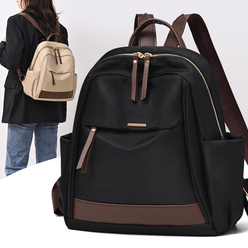 Fashionable and trendy nylon backpacks, cross-border versatile travel backpacks, casual bags for women, 2025 new style women's bags wholesale full figure