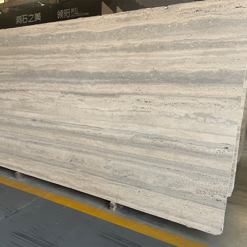 Silver-gray travertine marble natural travertine series yellow travertine, Roman travertine, Milan travertine silver-gray yellow travertine marble Application Scenario