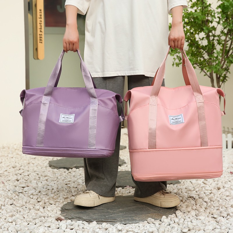 Wholesale of women's travel bags with pull handles, portable maternity storage bags, sports and fitness bags, and luggage bags Specification drawing