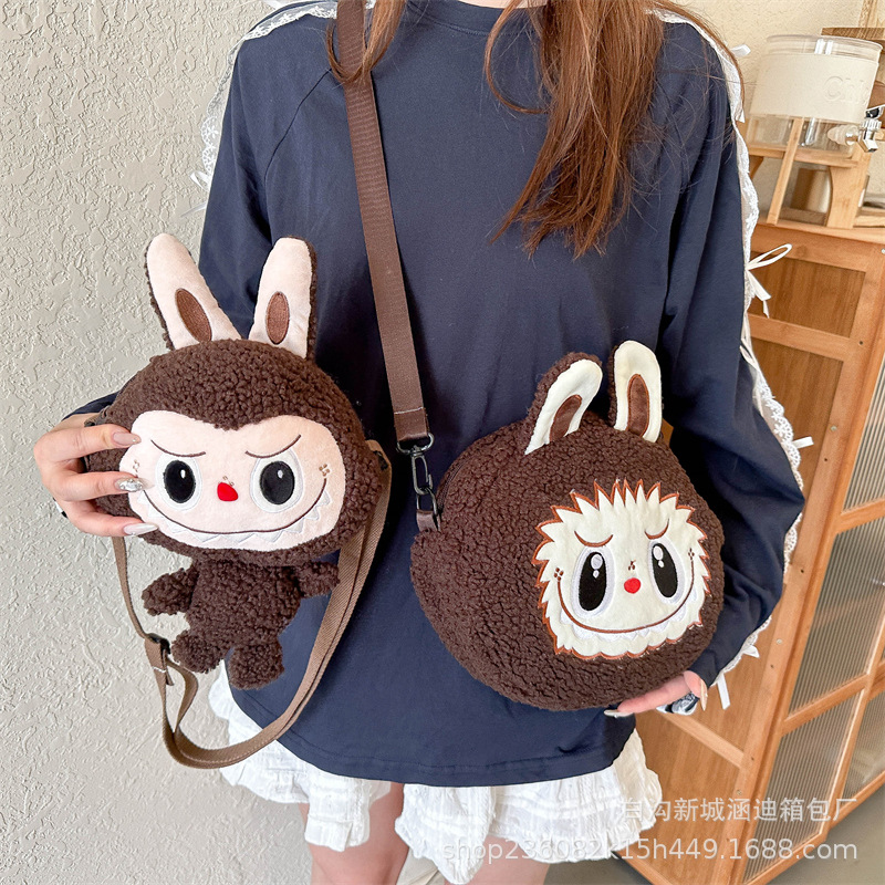 New cartoon bubble rabbit Labab plush cartoon backpack, girlish cross cross-border gift Mart full figure
