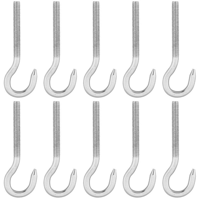 Sheep eye hook bolt, 304 stainless steel ring screw hook, screw rod, high-hardness steel hook screw, hanging object screw hook Application Scenario