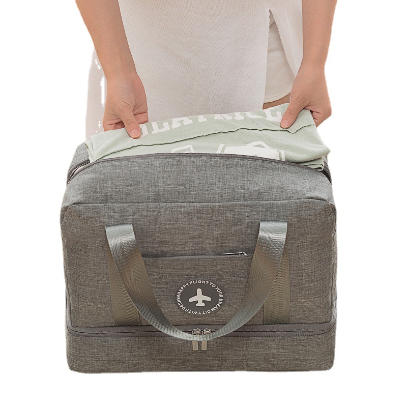 Wholesale of large-capacity portable fitness bags, men's dry and wet separation bags, short-distance clothing storage, sports and swimming bags Item Picture