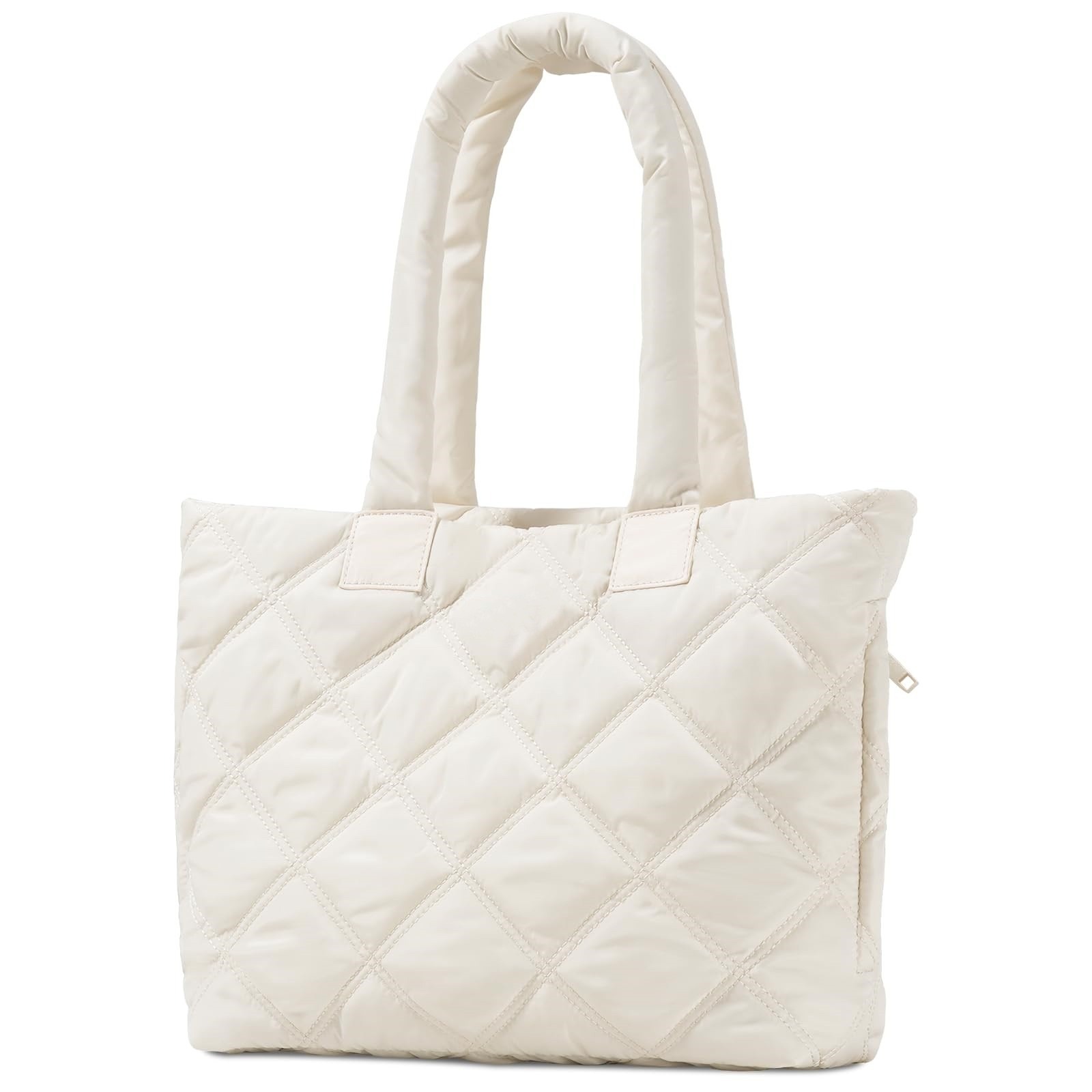 Amazon's new women's handbag, quilted women's zipper handbag, down work bag, single-shoulder bag full figure