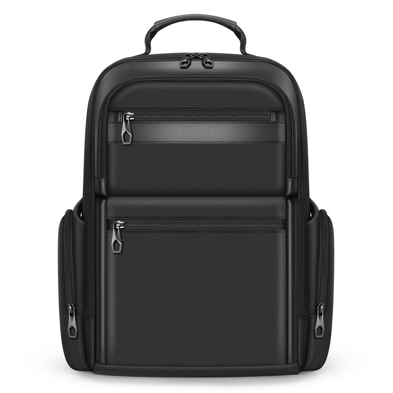 New large-capacity business commuting backpack for men, multi-functional water-resistant nylon computer bag Item Picture