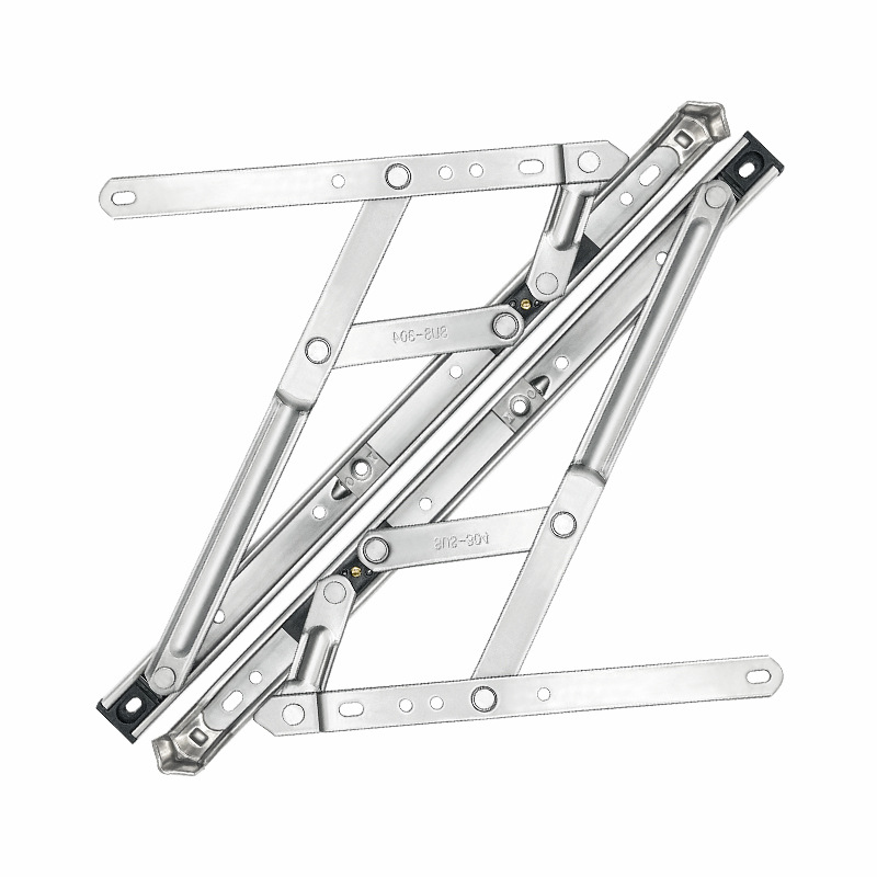 304 stainless steel sliding support, four-bar hinge, outward-opening window support, wind support, casement window anti-fall bracket, square groove sliding support Item Picture