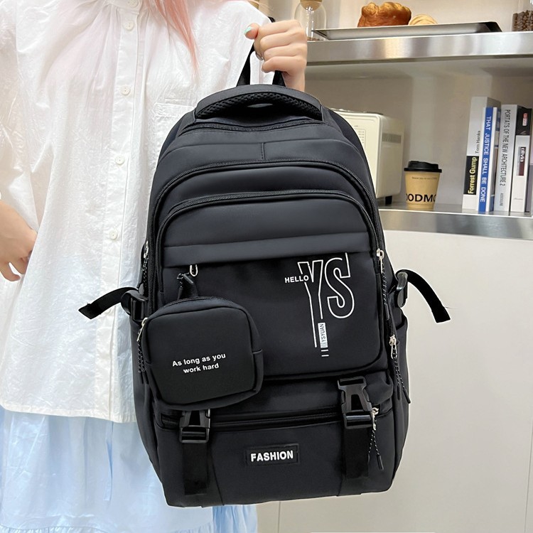 Wholesale of new high-appearanceess-level schoolbags for girls, extra-large capacity backpacks for high school students, and backpacks for primary school students details Picture