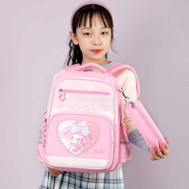 Cute children's schoolbags, fashionable girls' backpacks, cartoon-printed small backpacks for first graders and kindergartens details Picture