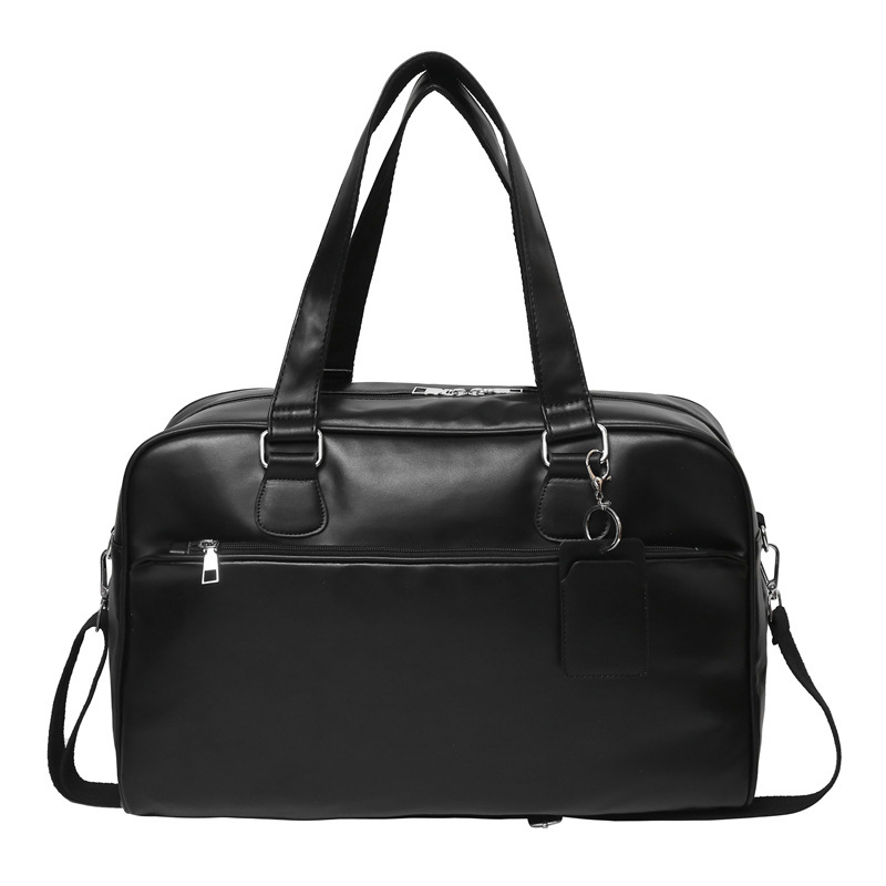 New PU hand-held large-capacity travel bag for men and women, long and short business trip luggage bag, trendy casual yoga and fitness bag Item Picture
