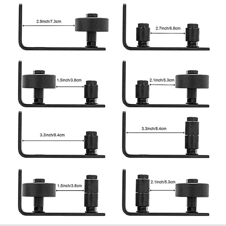 Factory direct sales of new anti-sway and ground guide hardware accessories for barn door hanging rails full figure
