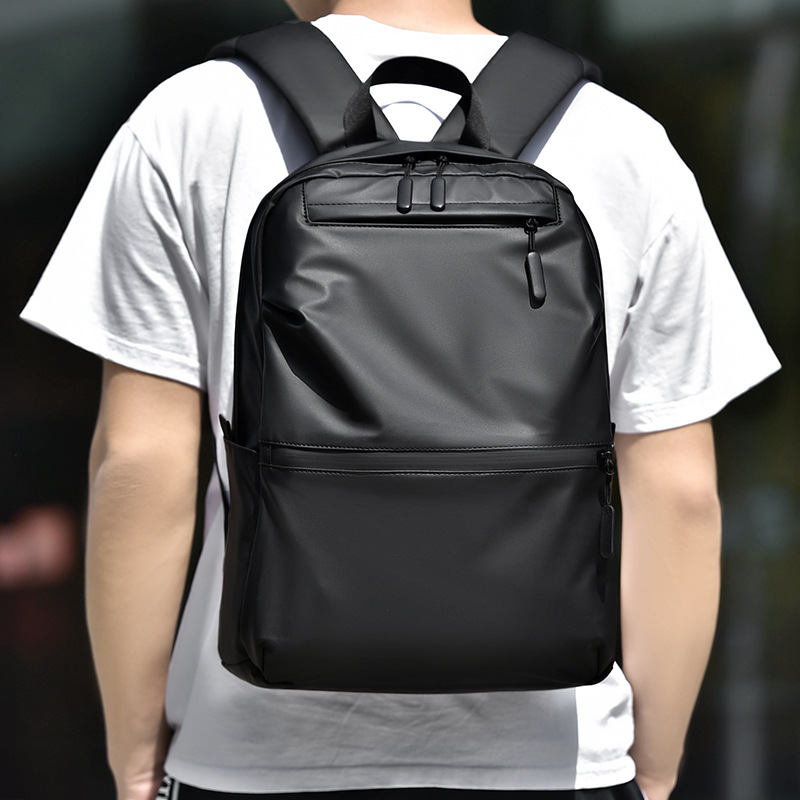 New fashionable and trendy casual backpack, simple and versatile, large-capacity travel backpack, men's high-end computer bag full figure