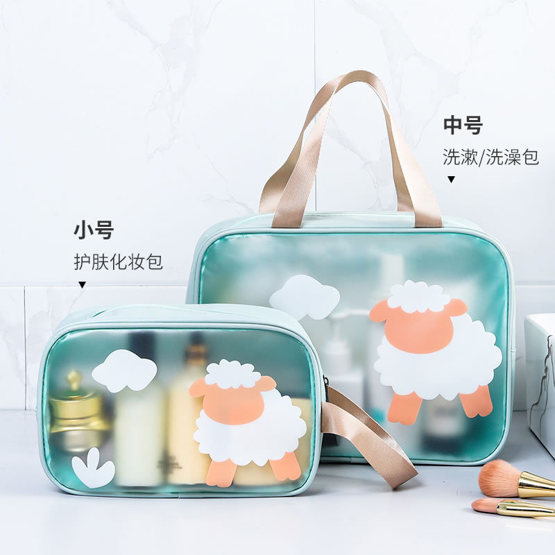 Dry-wet separated makeup bag, large capacity, high appearance level, fitness waterproof bag, swimsuit storage bag, swimming and toiletry bag Application Scenario