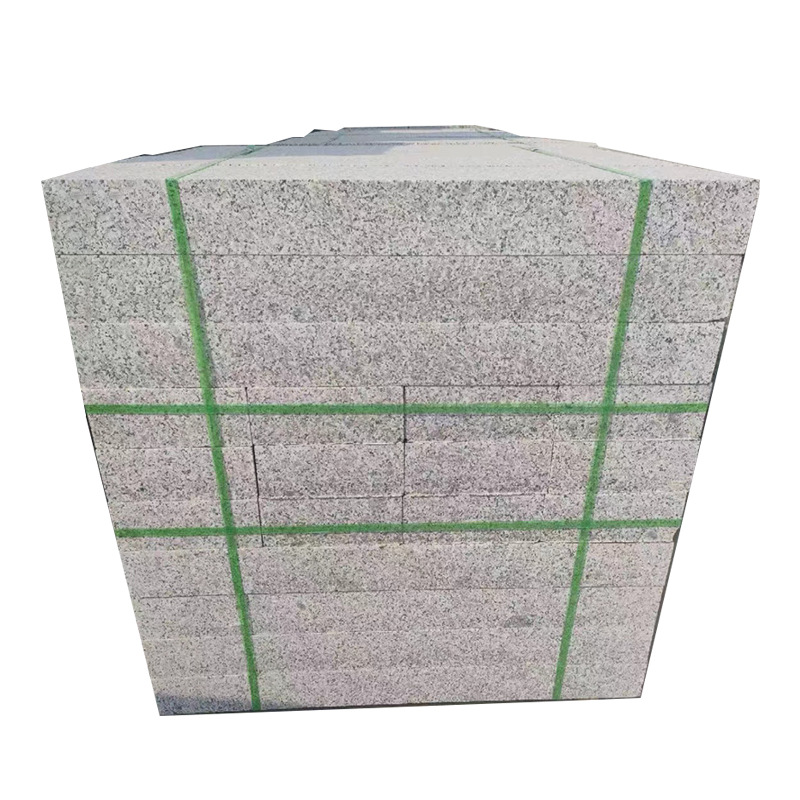Sesame grey floor slabs, granite flamed slabs, stone, sesame black litchi surface, dry-hung exterior walls, square floor tiles Item Picture