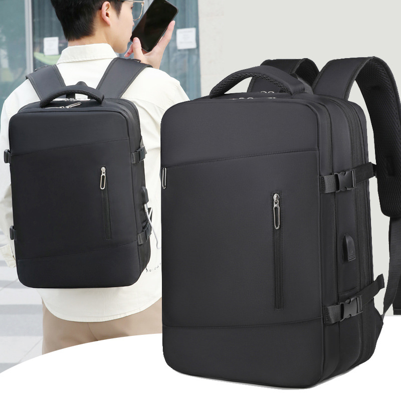 This multi-functional backpack has a large capacity and can be pulled with a handle. It is a travel bag for women's outdoor luggage and short-distance business trips Specification drawing