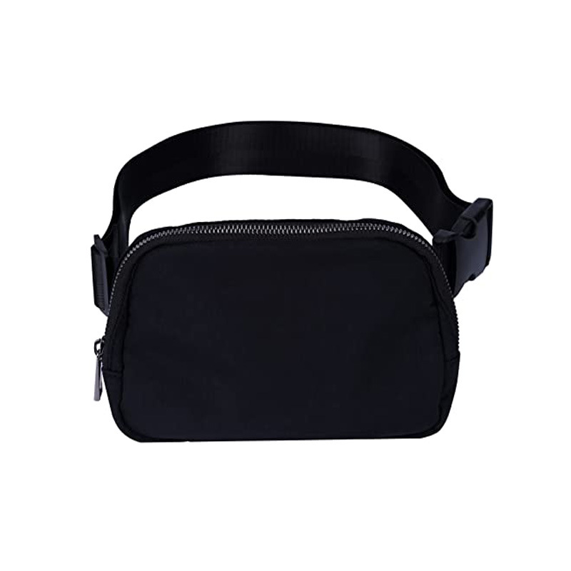Amazon's best-selling women's belt bag, adjustable shoulder strap crossbody bag, men's and women's outdoor waterproof nylon sports waist bag full figure