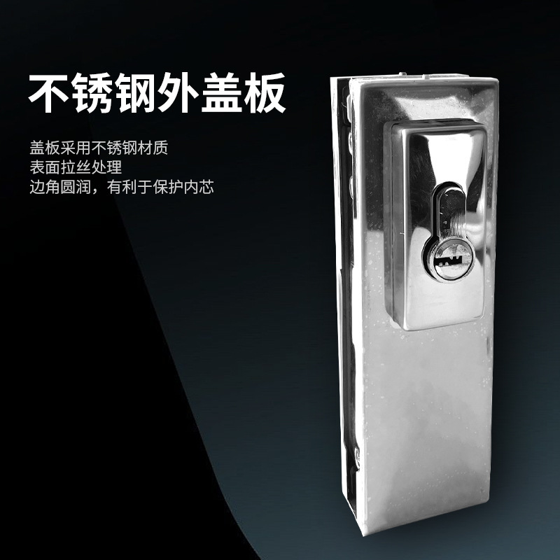 Stainless steel frameless glass single-line upper and lower door clamps, ground lock pins, glass door clamps, universal glass door lock clamps Application Scenario