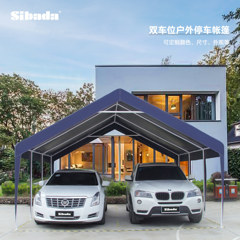 Sunshade, night market tent, stall setting, rain shelter, outdoor rainproof, courtyard household simple steel pipe shed, four-corner umbrella tent details Picture