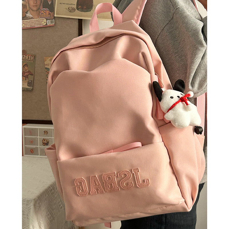 New cross-border campus backpack, simple computer backpack, high-capacity schoolbag for high school and college students, travel backpack Application Scenario