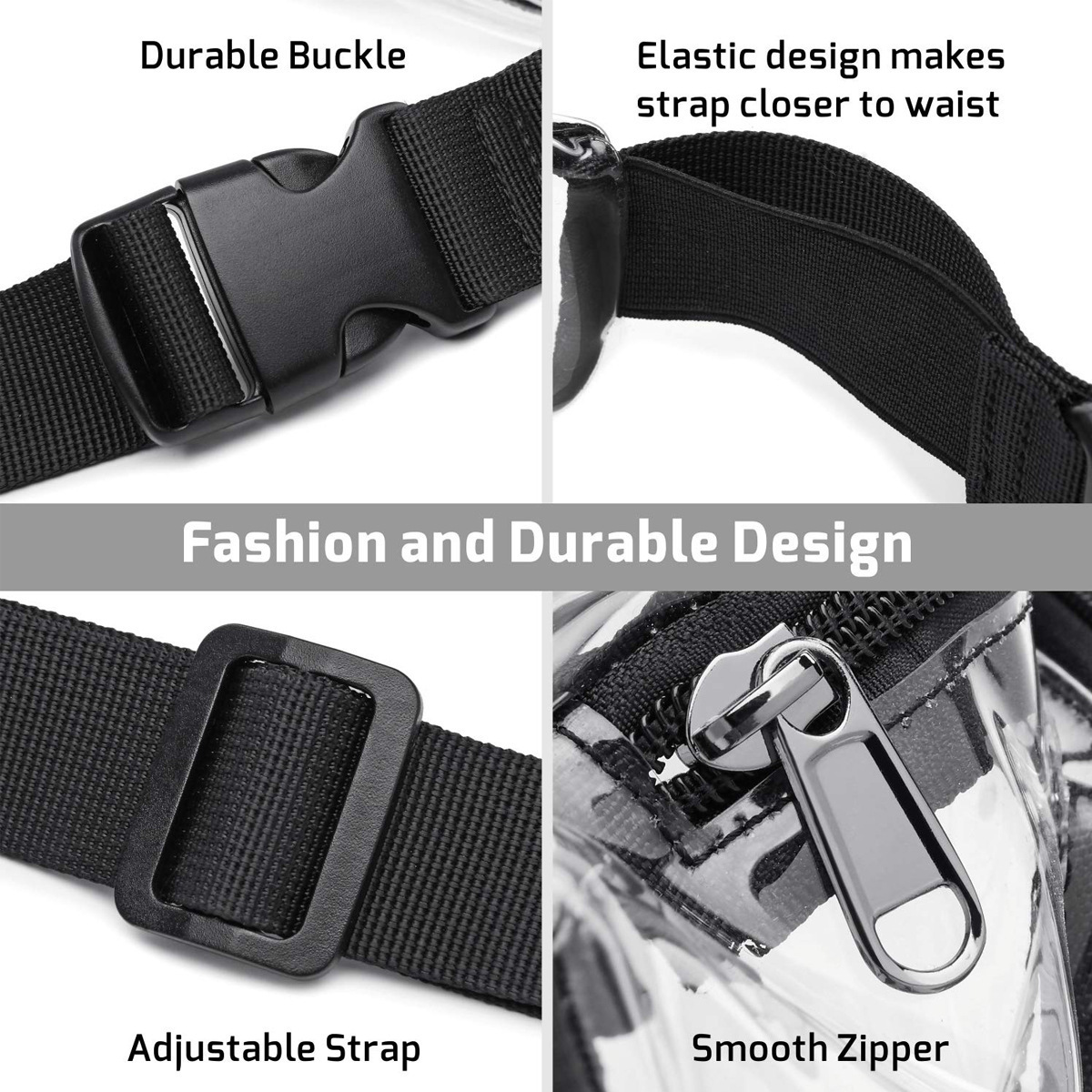Cross-border transparent PVC sports waist bag, large-capacity waterproof outdoor running bag, rafting, fitness and travel processing and customization Application Scenario