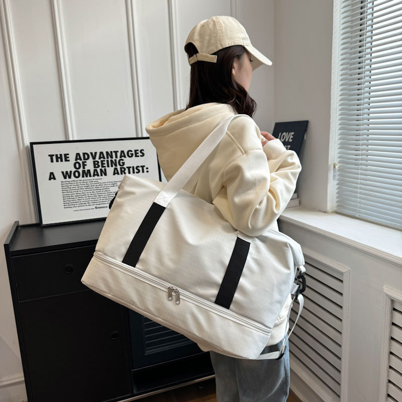 Versatile travel bag, fitness and sports bag, men's and women's large-capacity luggage bag, dry and wet separated handbag, independent shoe compartment Specification drawing