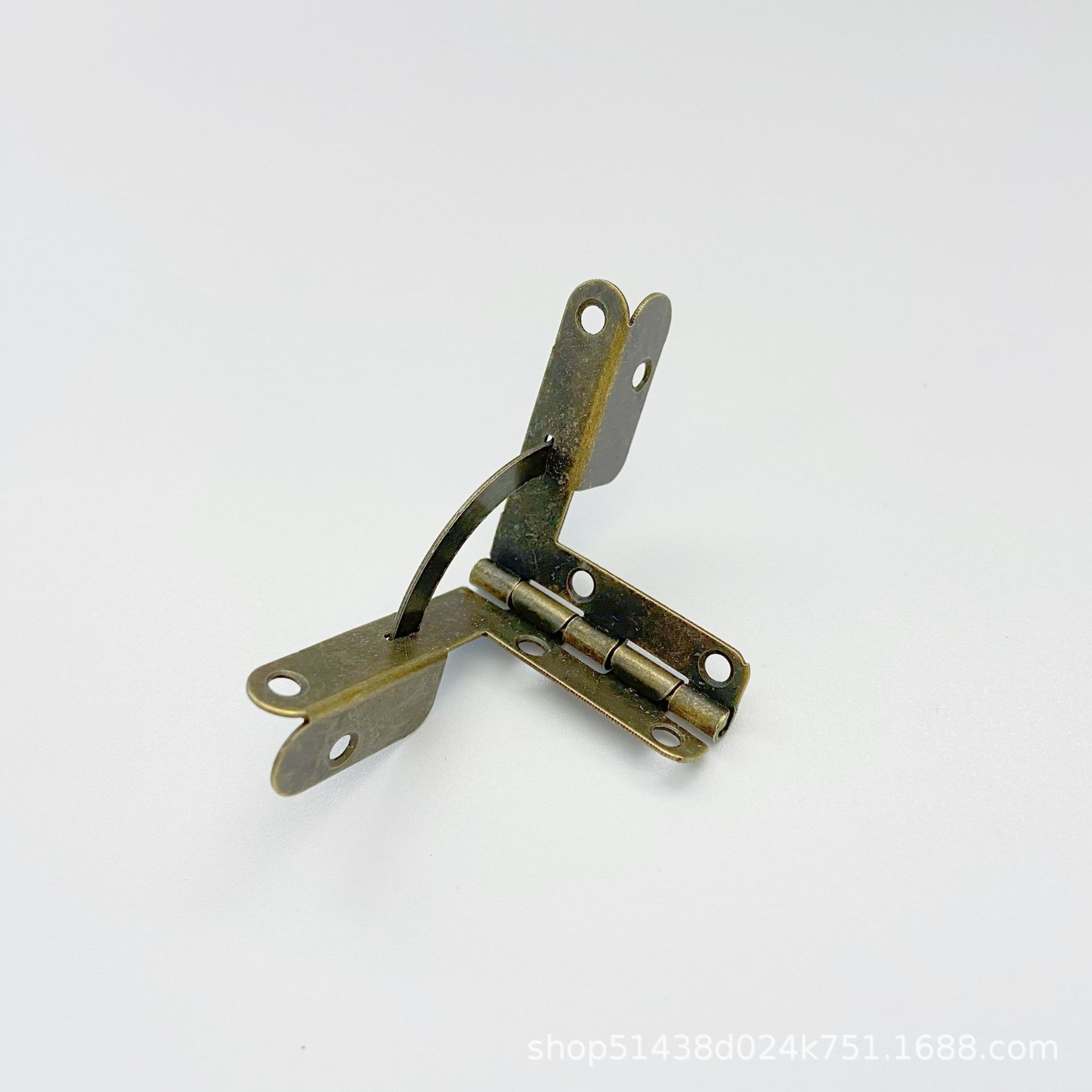 Seven-character hinge support hinge pull rod folding hinge with bent foot gold hinge aircraft hinge details Picture