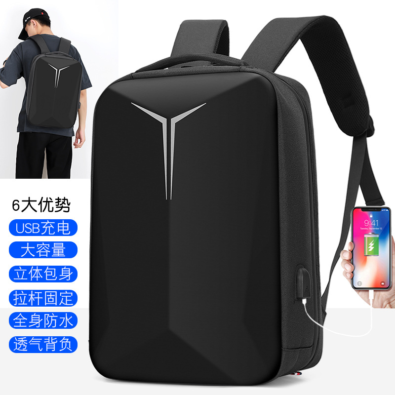 Cross-border men's computer business bag, high-end, large-capacity work, commuting and travel backpack, multi-functional backpack full figure
