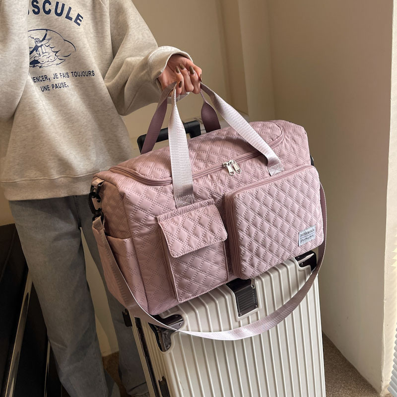 Foldable dry-wet separated travel bag, large-capacity men's and women's sports and fitness bag, short-distance business trip clothing storage bag details Picture