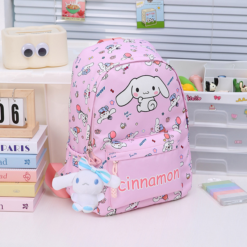 Super cute backpack, large-capacity pink backpack for boys and girls in primary school campus, cartoon big kids, high appearance level schoolbag Specification drawing