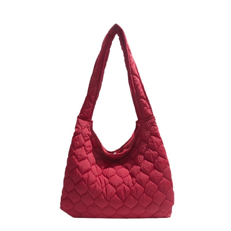 Spring Korean-style cotton jacket bag, fashionable and casual nylon bag, large-capacity vest bag, fashionable commuting Tote student bag Item Picture