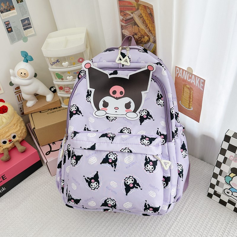 Cross-border Korean children's cartoon ultra-light large-capacity small backpack travel and leisure backpack with high appearance level and reduced burden bag Specification drawing
