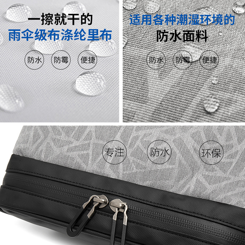 Men's business trip toiletry bag with dry and wet separation, large-capacity cosmetics storage bag, portable waterproof travel care set Application Scenario