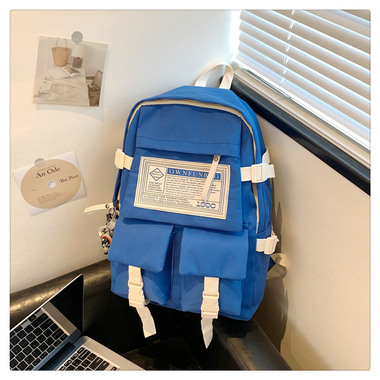 Workwear-style junior high school schoolbags for boys and girls, high appearance level computer bags, lightweight backpacks for high school and college students Specification drawing