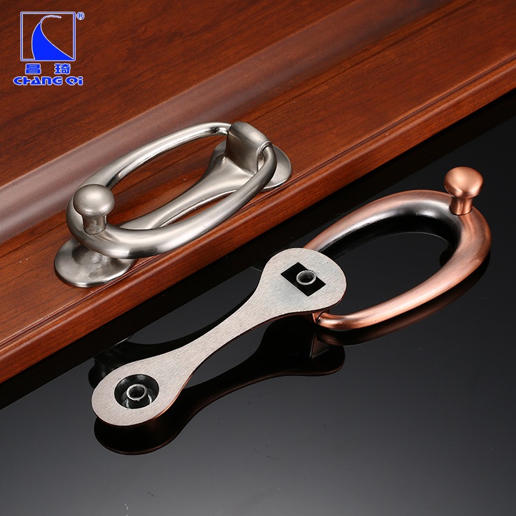 The manufacturer wholesals modern and simple ring-shaped door knocker, anti-theft door knocker ring, zinc alloy durable door knocker Specification drawing